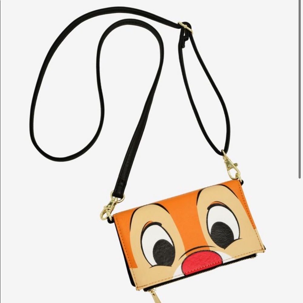 BRAND NEW Loungefly Chip and Dale crossbody wallet